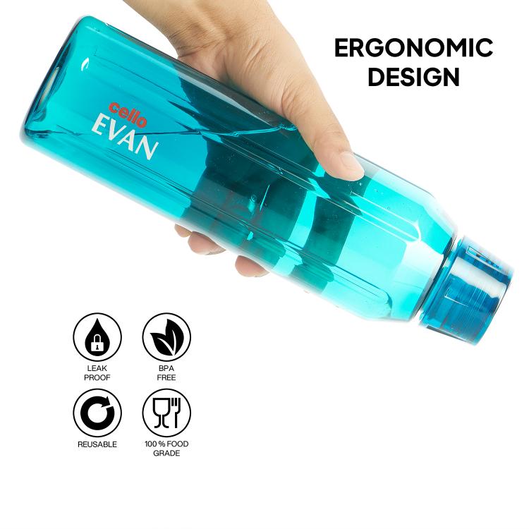 Evan PET Water Bottle Green / 1000 ml