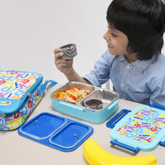 Mega Meal Kids Lunch Box Set Blue