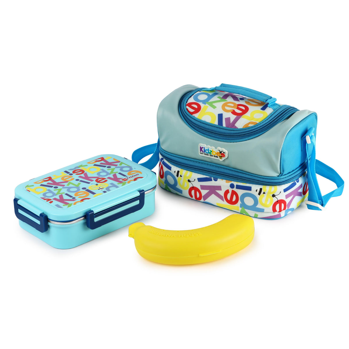 Mega Meal Kids Lunch Box Set Blue
