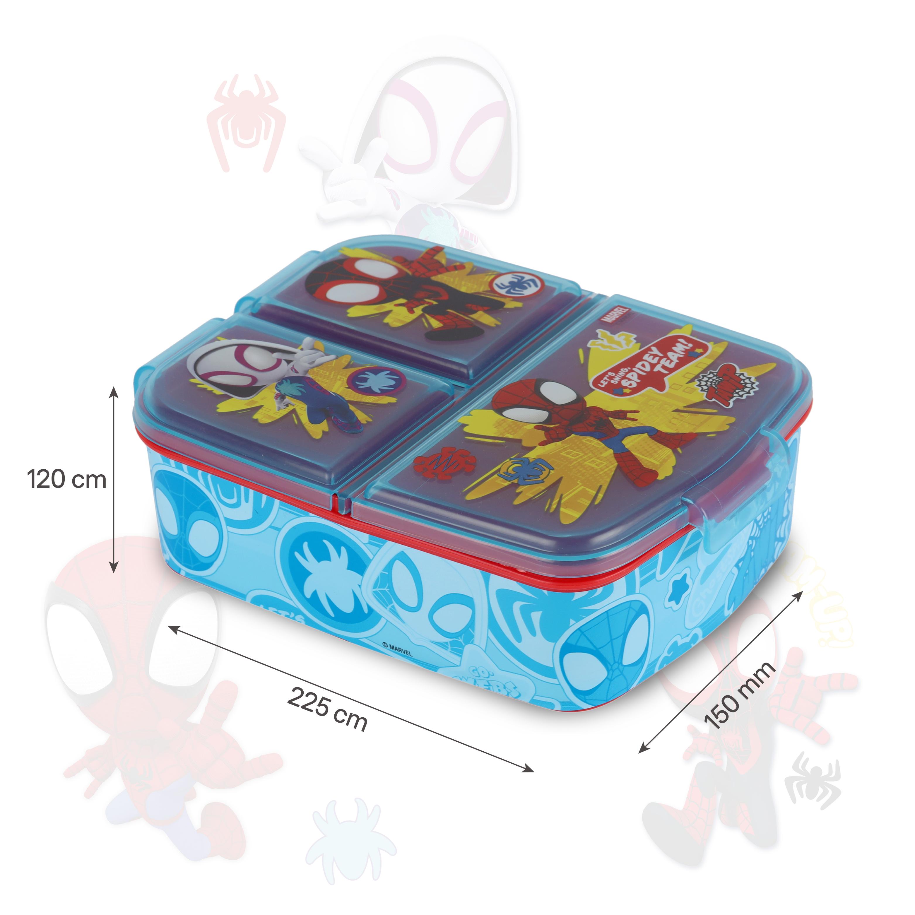 Yum Box Multi-Compartment Kids Bento Tiffin Box Yum Box Spidey