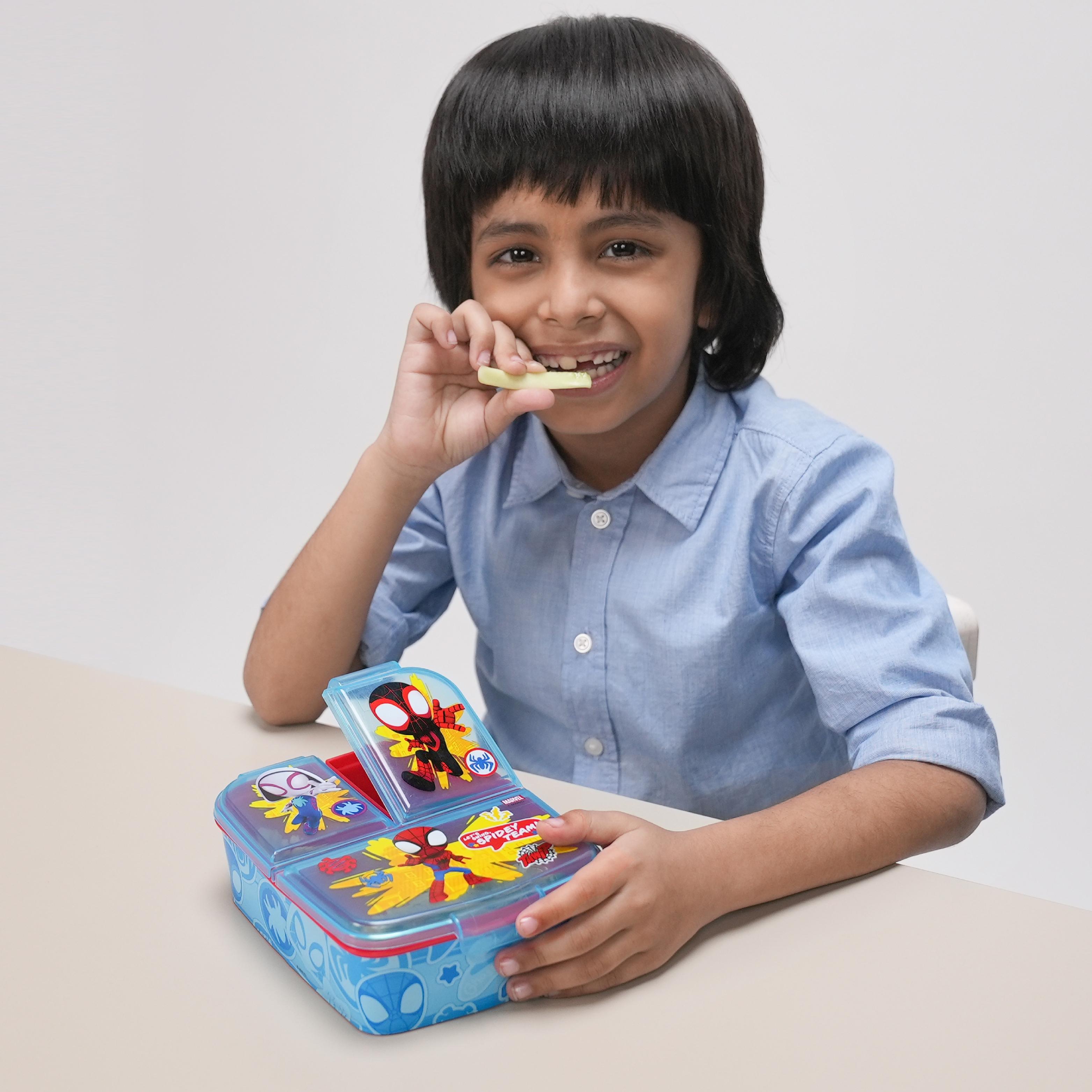 Yum Box Multi-Compartment Kids Bento Tiffin Box Yum Box Spidey