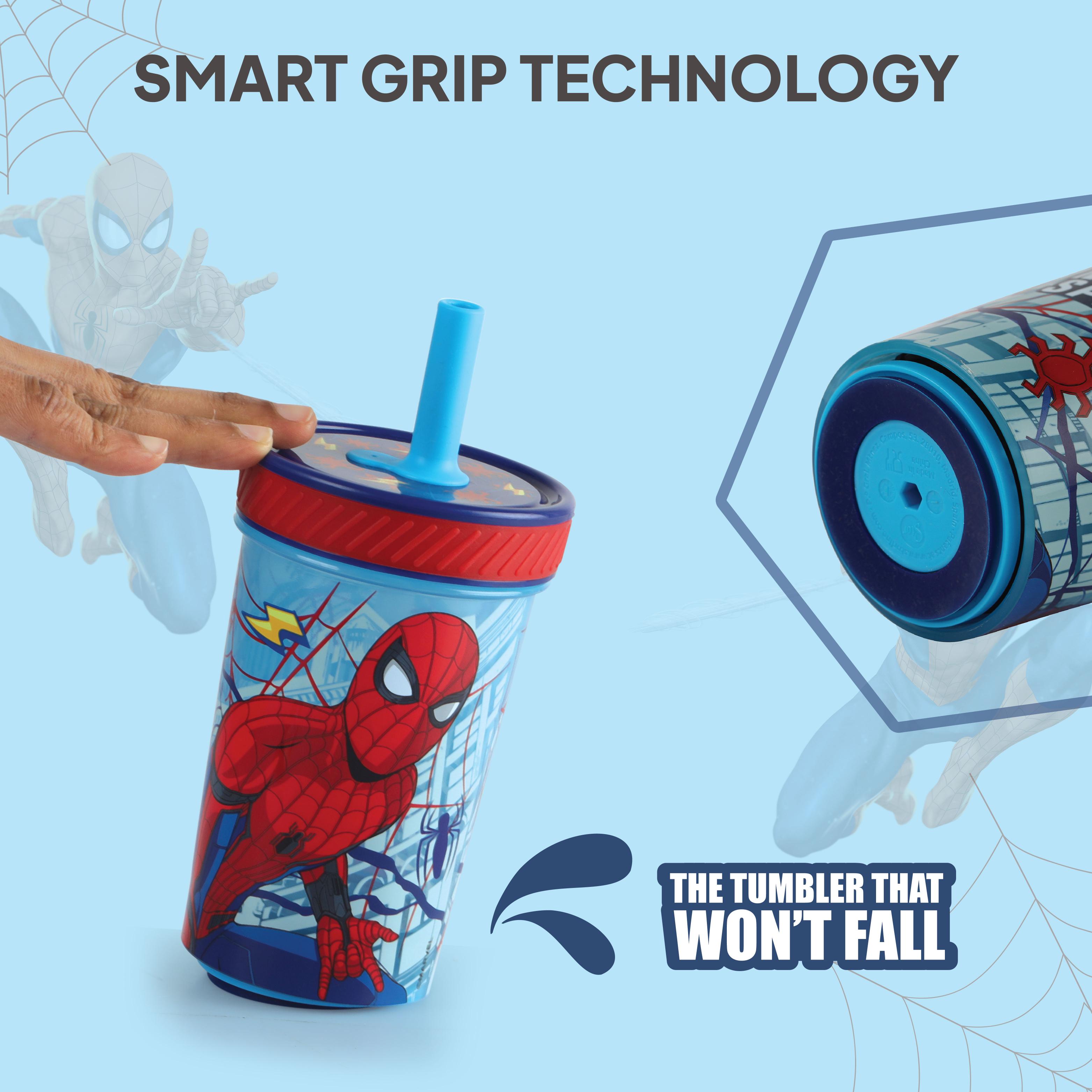 No Drop Kids Anti-Fall Tumbler, 350 ml Spiderman