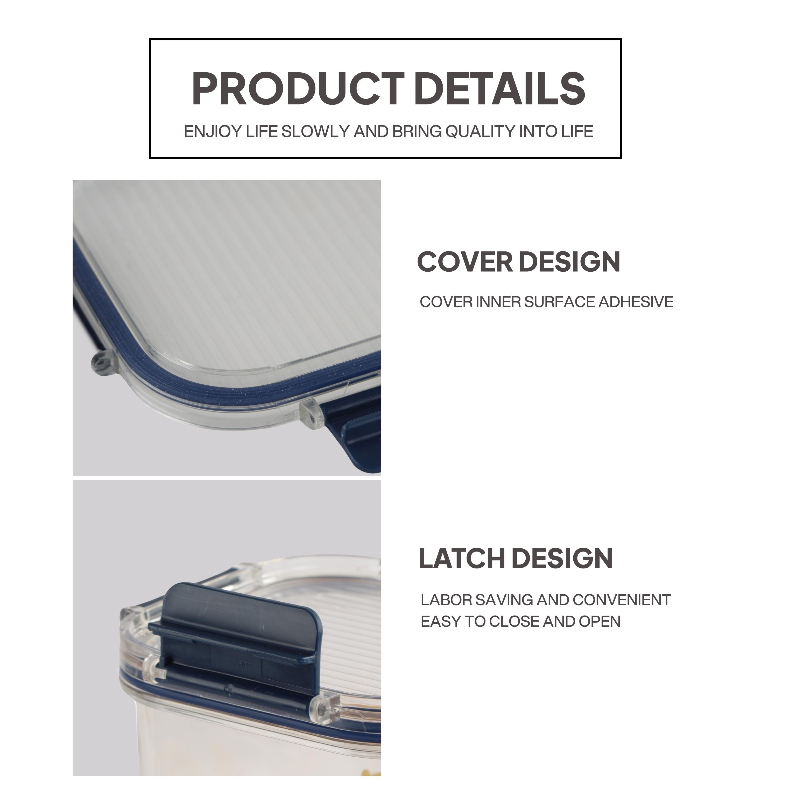 Stack Lock PET Container, Set of 6 Blue / Set of 6