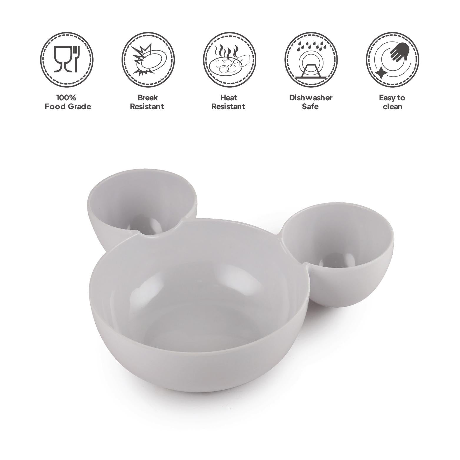 Melmo Bear Kids Melamine Plate, 1 Piece