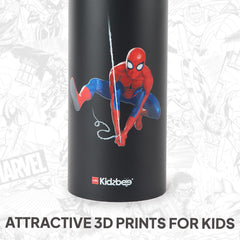 Vortex Kids Steel Water Bottle 3D Design, 720 ml Spiderman / 720 ml