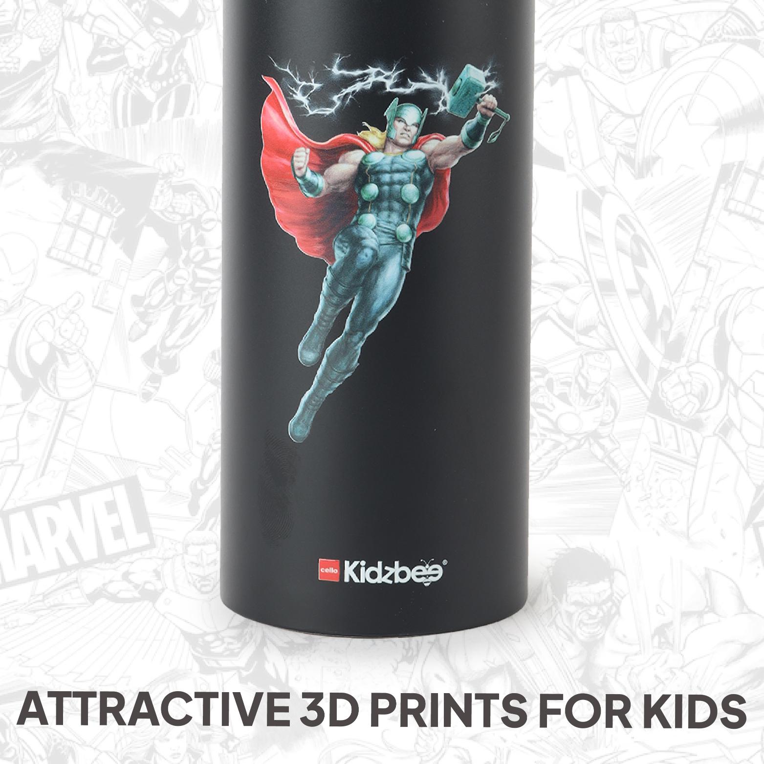 Vortex Kids Steel Water Bottle 3D Design, 720 ml Thor / 720 ml