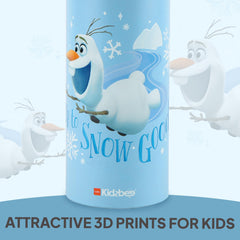 Vortex Kids Steel Water Bottle 3D Design, 720 ml Olaf / 720 ml