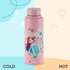 Vortex Kids Steel Water Bottle 3D Design, 720 ml Anna & Elsa / 720 ml