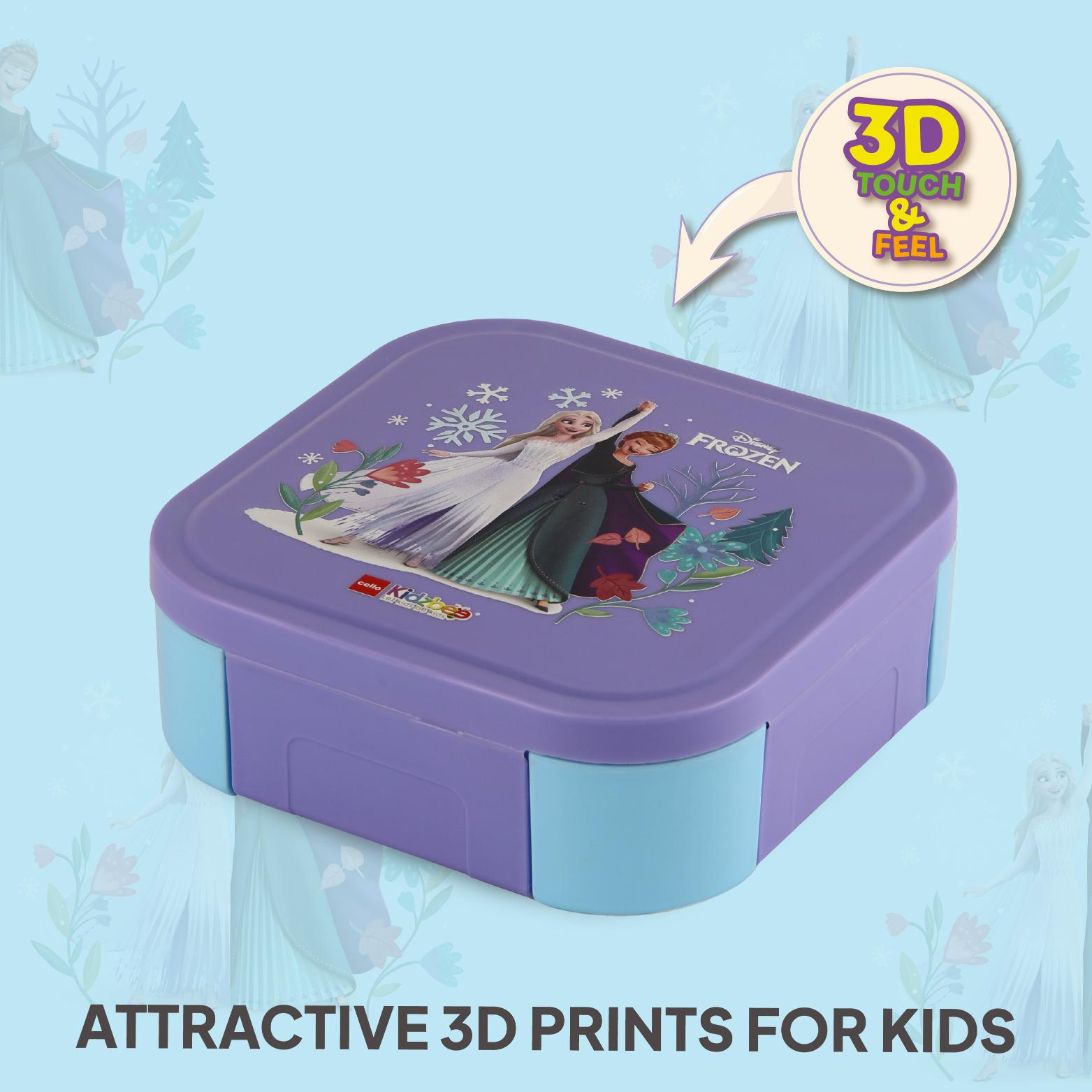 Cosmos Kids Bento Tiffin 3D Design, 650 ml Frosted Fun / 650 ml