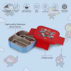 Cosmos Kids Bento Tiffin 3D Design, 650 ml Super Heroes / 650 ml