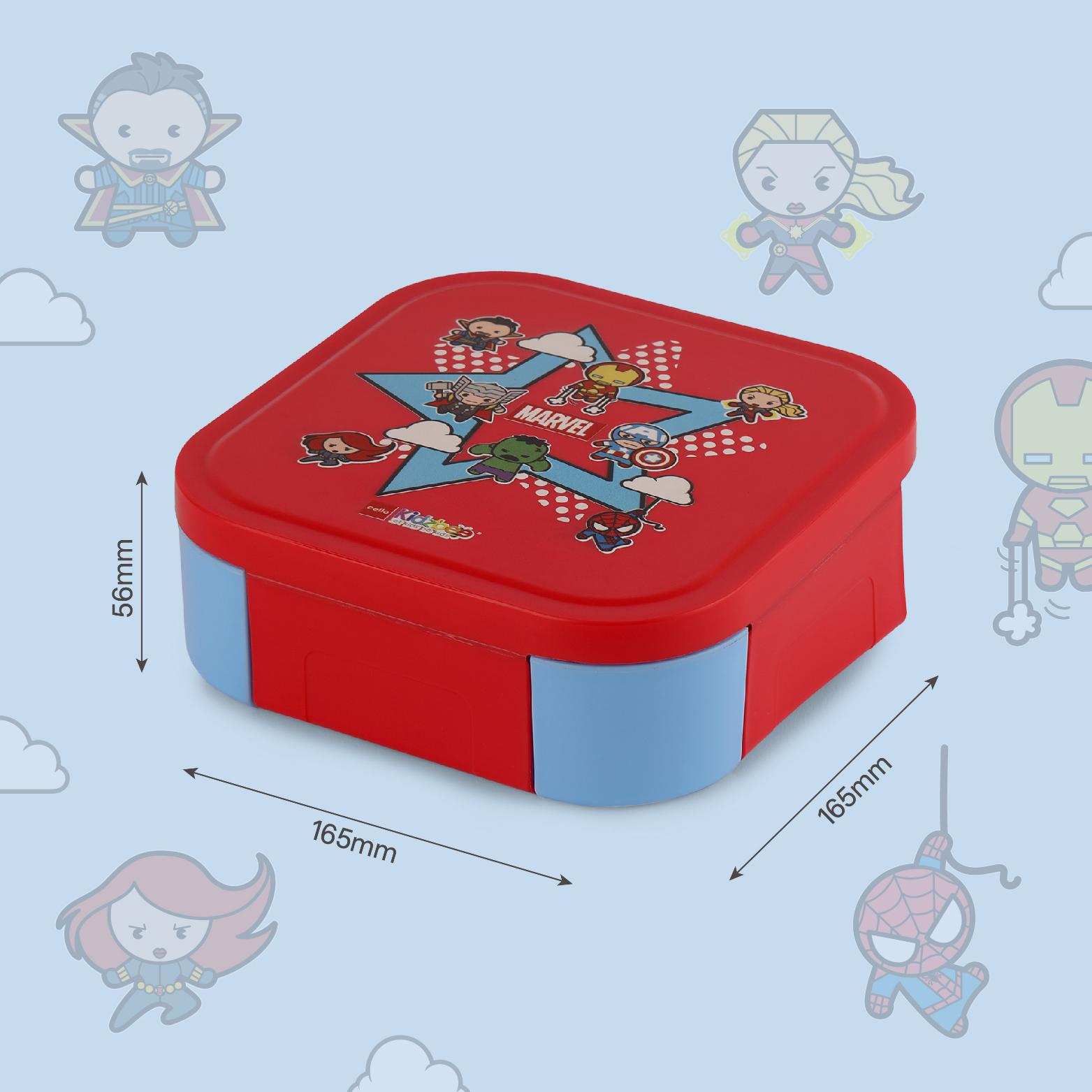 Cosmos Kids Bento Tiffin 3D Design, 650 ml Super Heroes / 650 ml