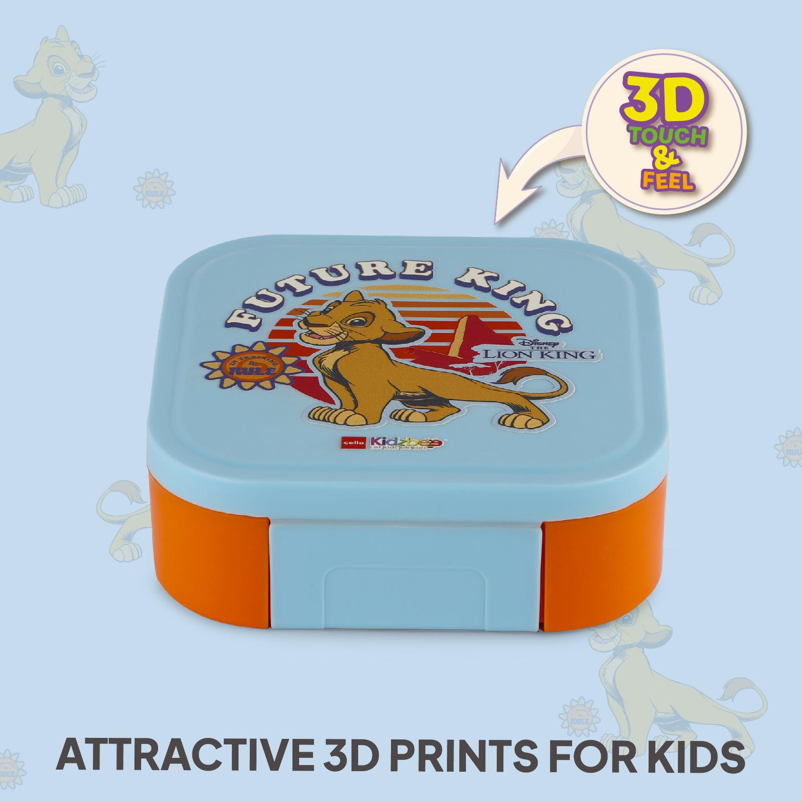 Cosmos Kids Bento Tiffin 3D Design, 650 ml Lion King / 650 ml