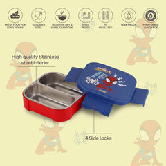Cosmos Kids Bento Tiffin 3D Design, 650 ml Web Warrior / 650 ml