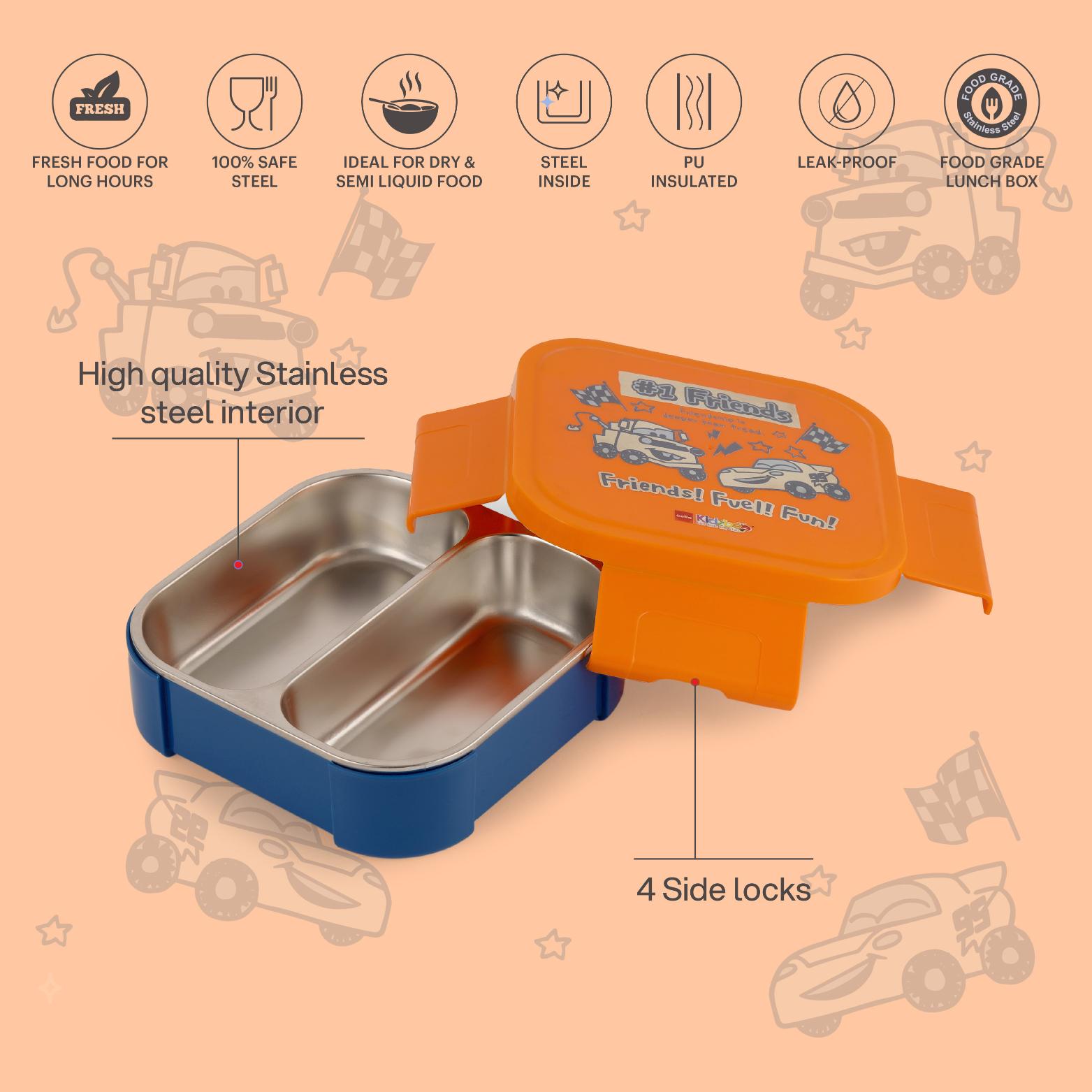 Cosmos Kids Bento Tiffin 3D Design, 650 ml Pixar Cars / 650 ml
