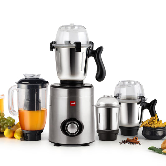 Steelox Pro 1000W Mixer Grinder with 3 Stainless Steel Jars, 1.5L Juicer Jar with 5-Year Warranty 1000