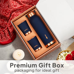 Evita Copper Gifts, Set of 3 Blue
