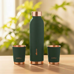 Evita Copper Gifts, Set of 3 Green