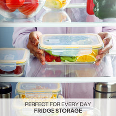 Fit & Fresh Royale Glass Container 3 Pcs / Rectangle