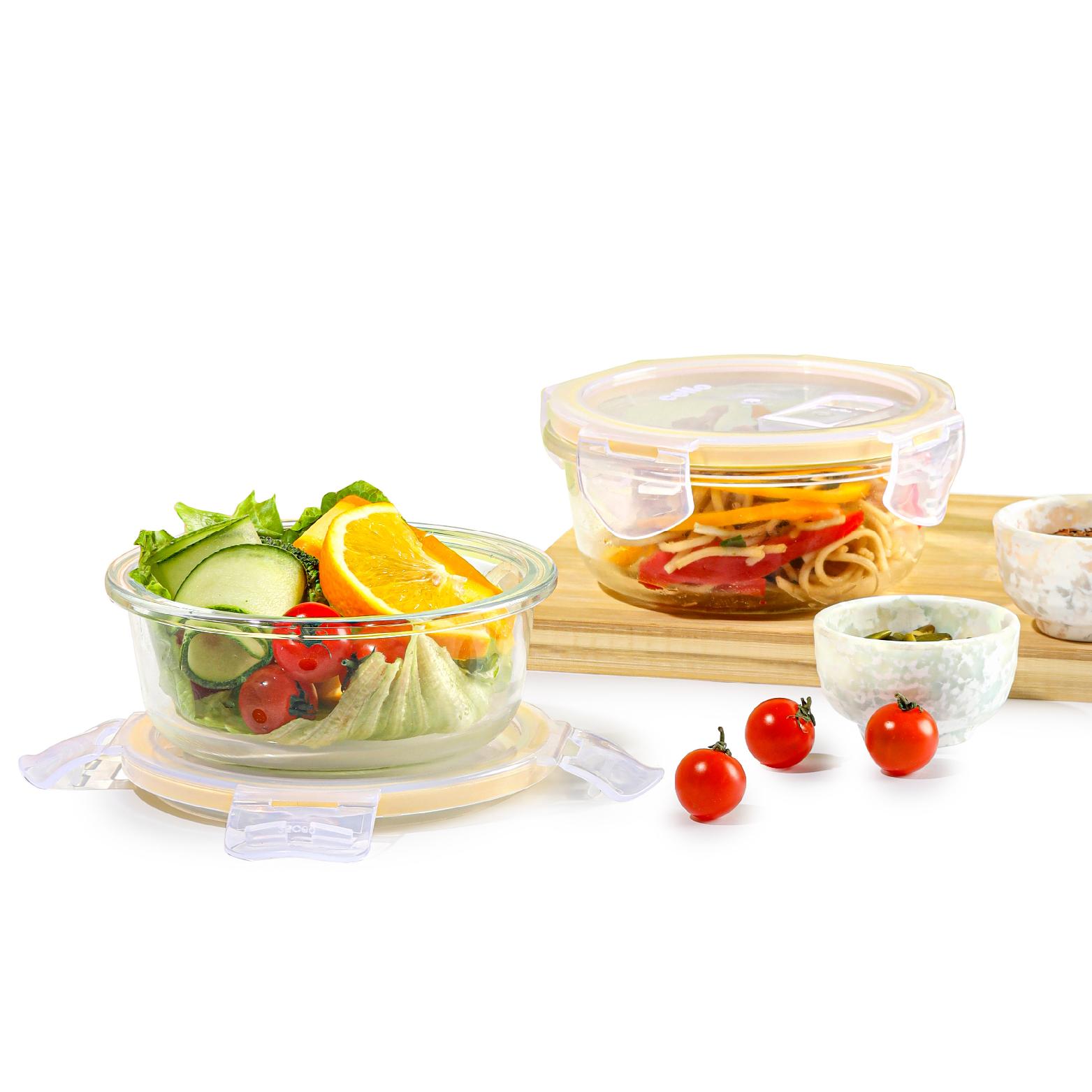 Fit & Fresh Royale Glass Container 2 Pcs / Round