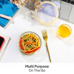 Fit & Fresh Royale Glass Container 4 Pcs / Round