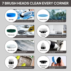 Telescopic Electric Spin Scrubber Green