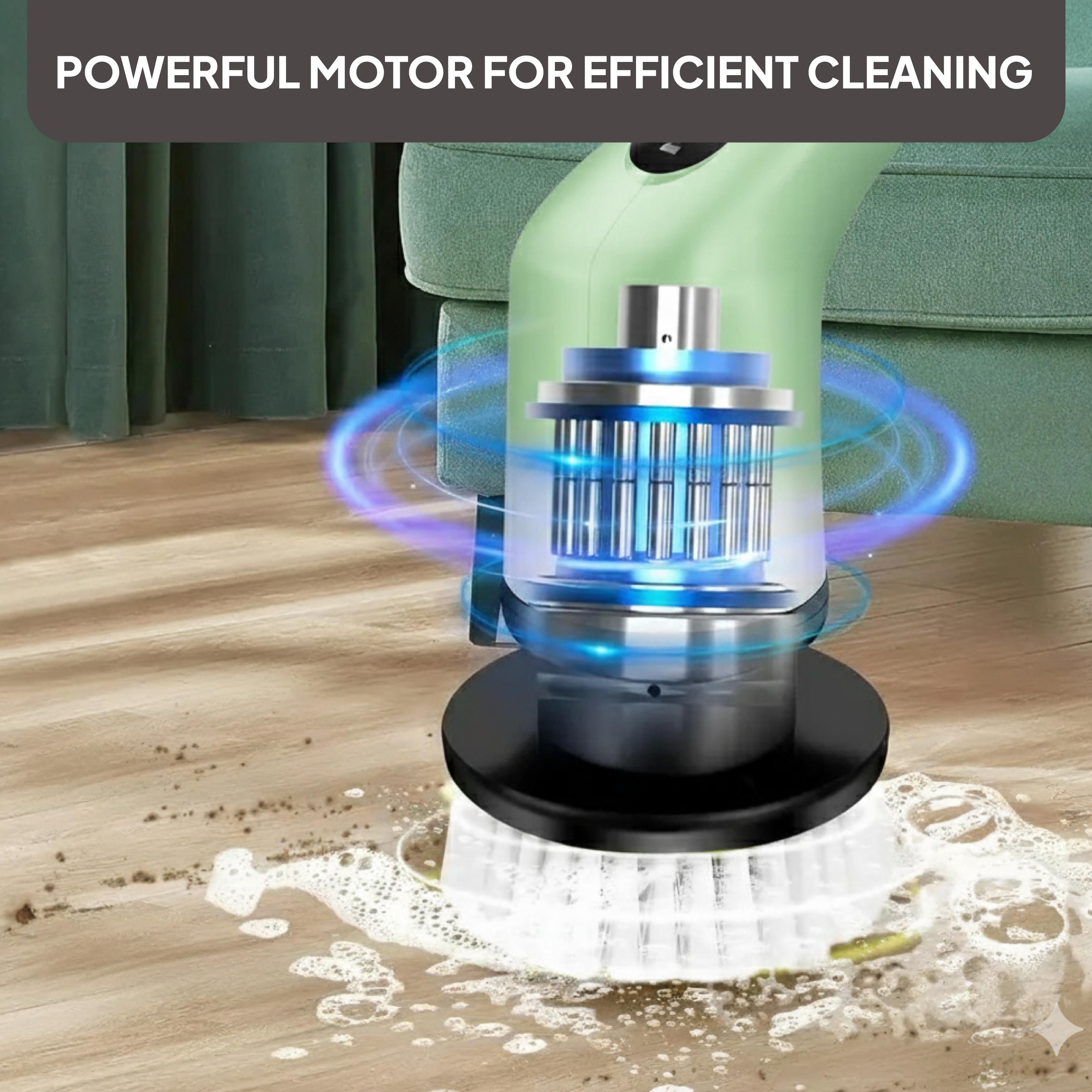 Telescopic Electric Spin Scrubber Green