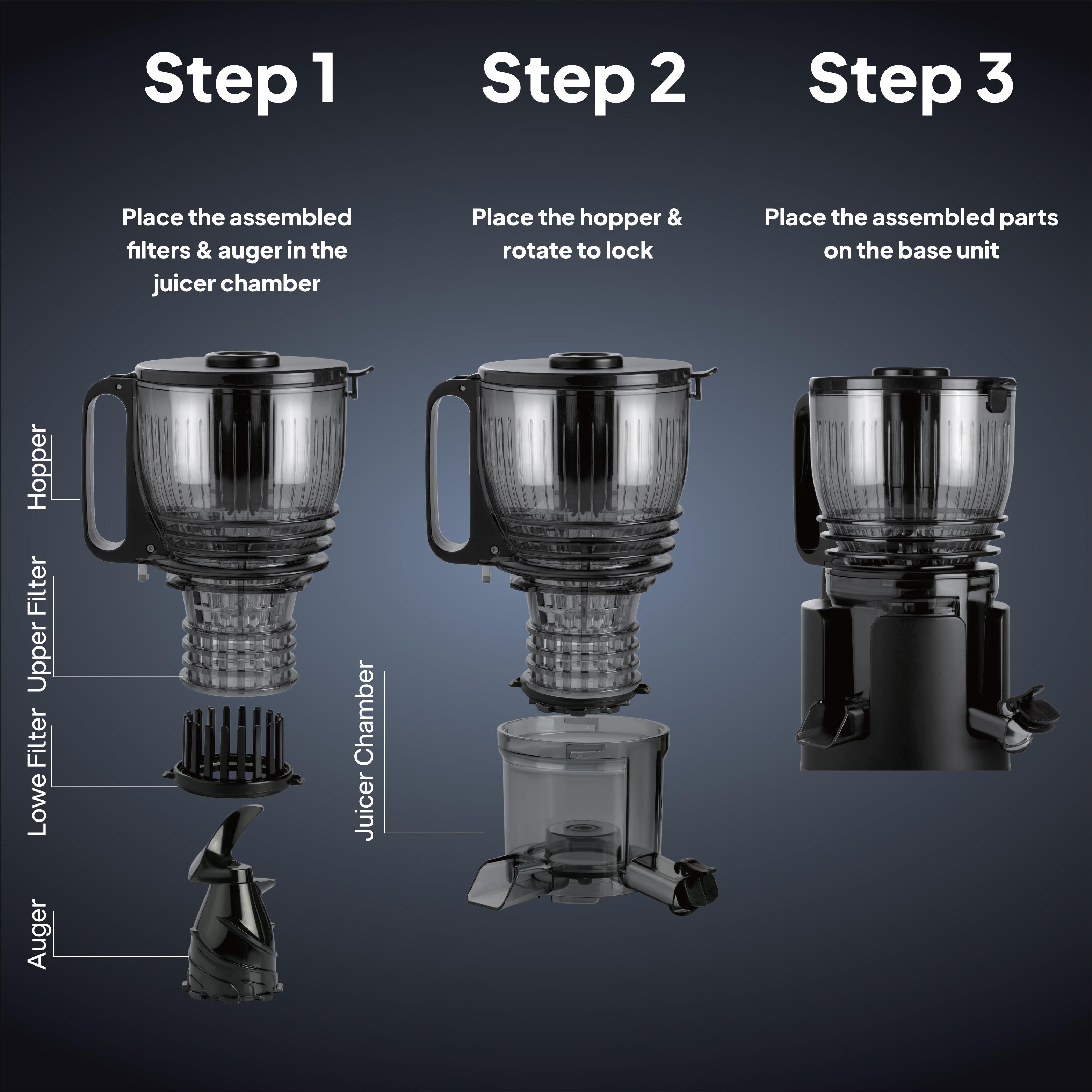 Slow Juice 300 Watts Cold Press Professional Juicer