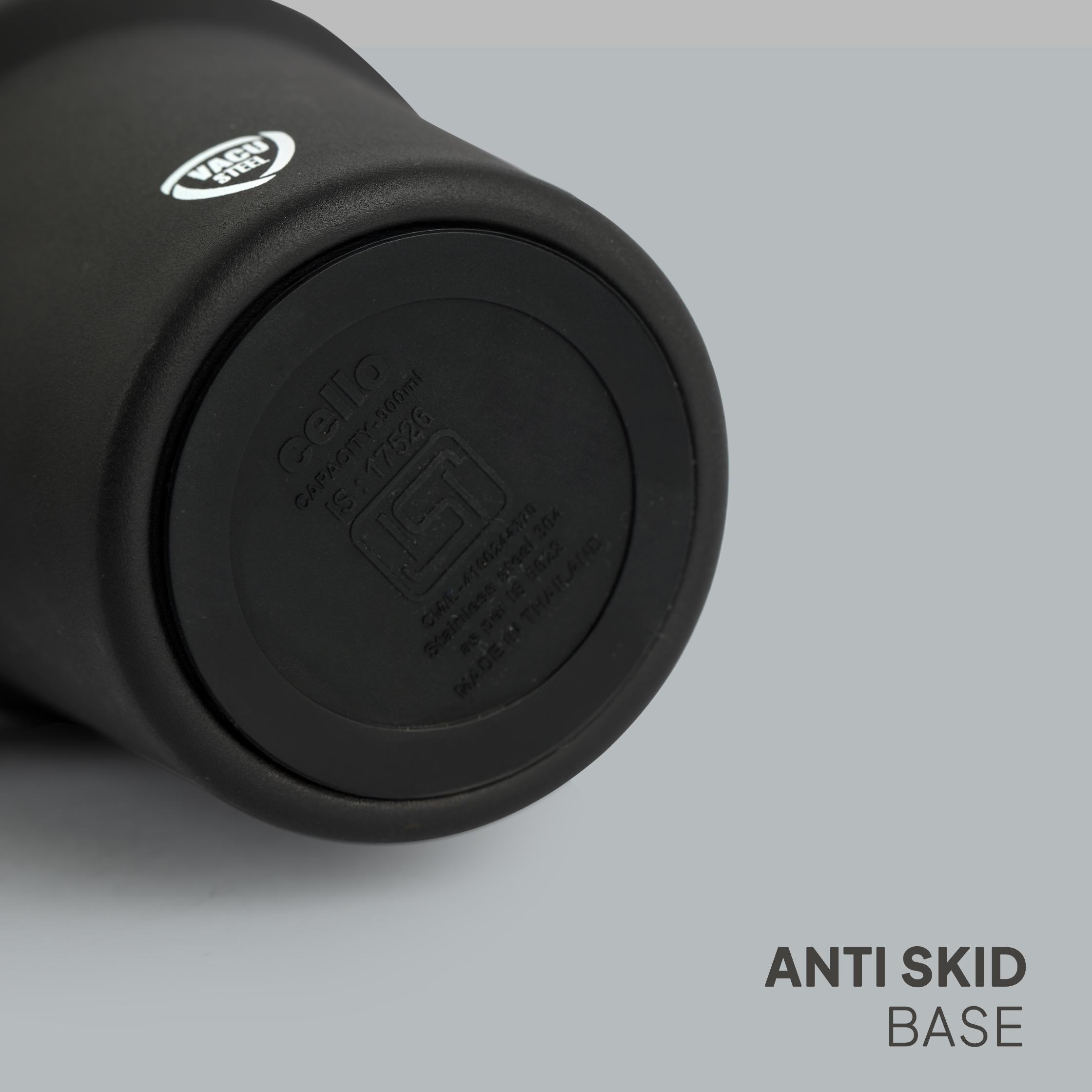 Quench 600 Insulated Travel Tumbler with Handle, Lid & Straw Black / 600ml