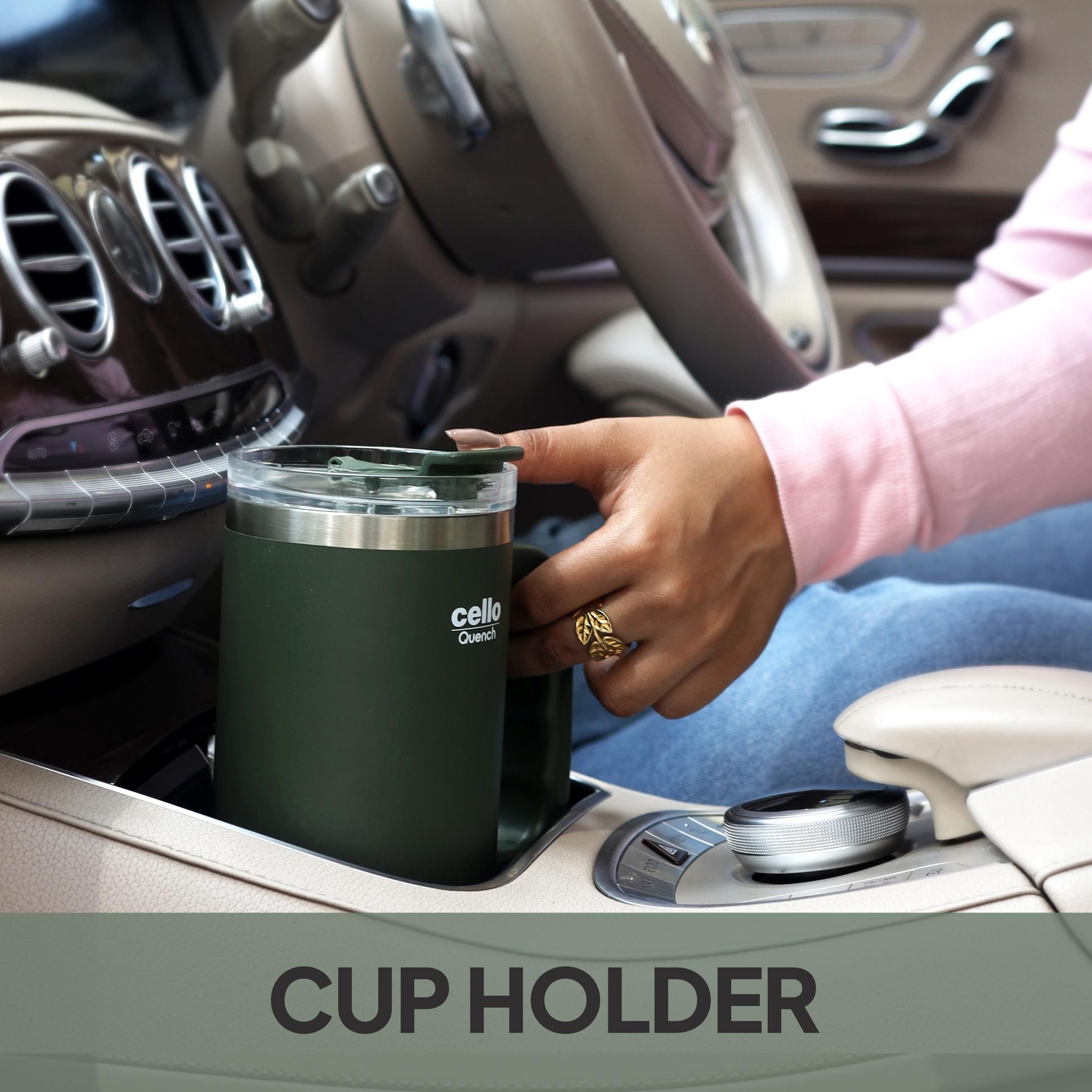 Quench Pro 900 Insulated Travel Tumbler with Handle, Lid & Straw Green / 900ml