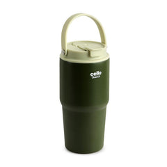 Quench Go Insulated Travel Tumbler with Lid and Straw Green / 600ml