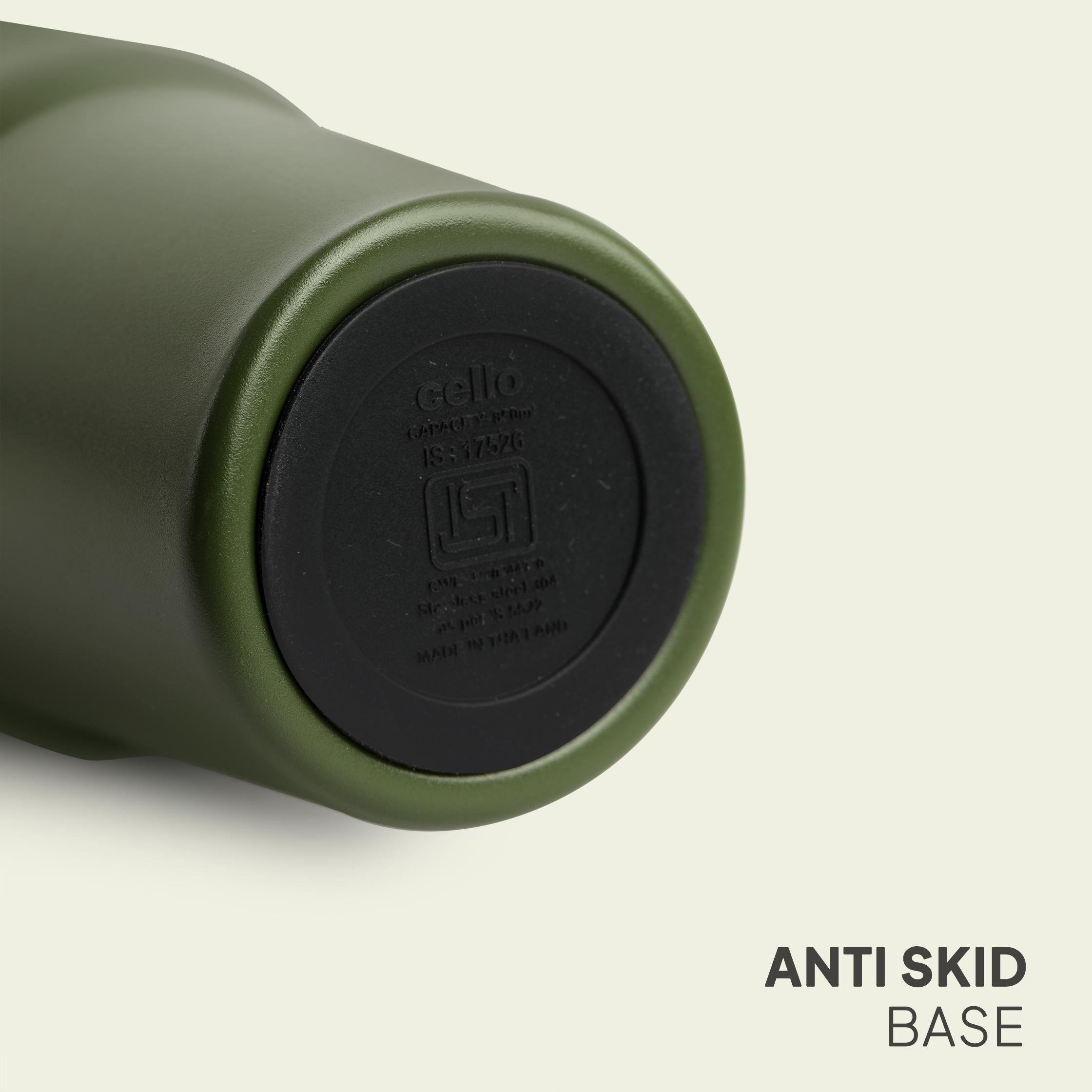 Quench Go Insulated Travel Tumbler with Lid and Straw Green / 600ml