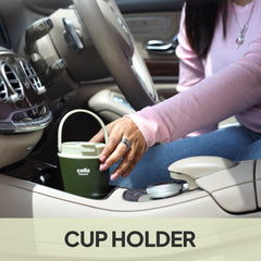 Quench Go Insulated Travel Tumbler with Lid and Straw Green / 600ml