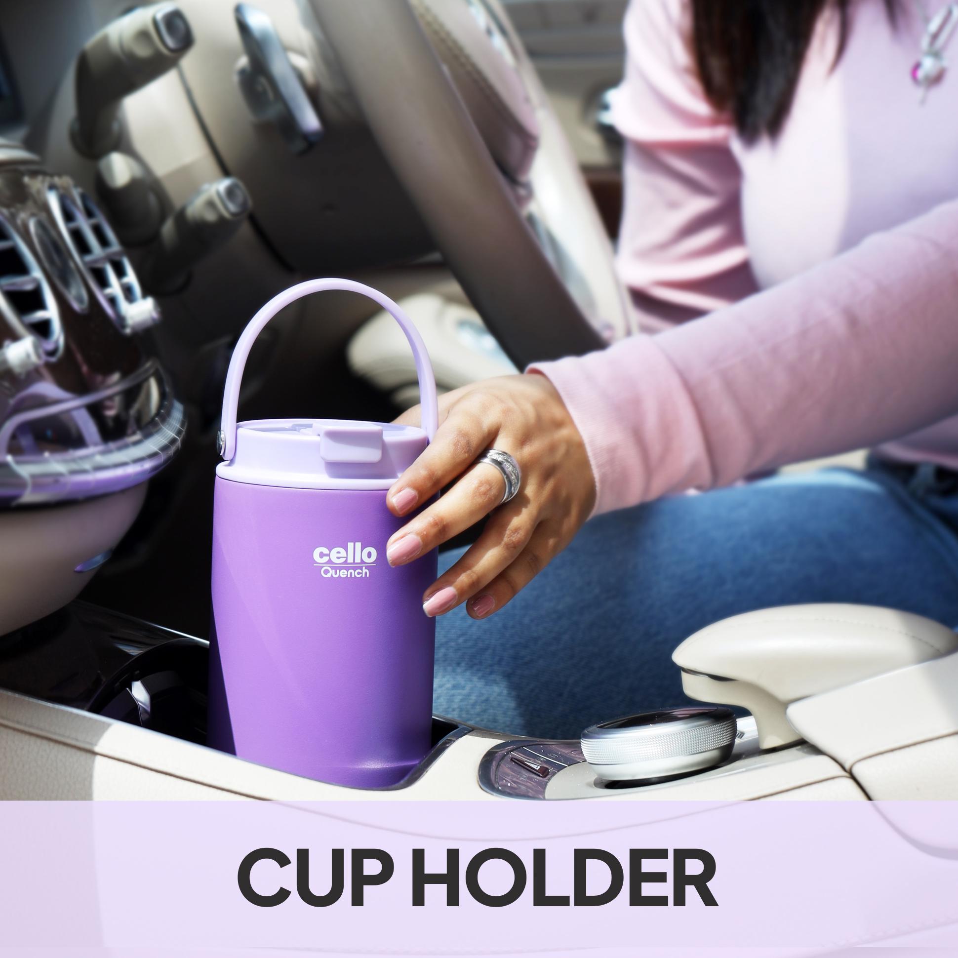 Quench Go Insulated Travel Tumbler with Lid and Straw Purple / 850ml