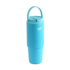 Quench Go Insulated Travel Tumbler with Lid and Straw Blue / 850ml