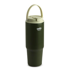 Quench Go Insulated Travel Tumbler with Lid and Straw Green / 850ml
