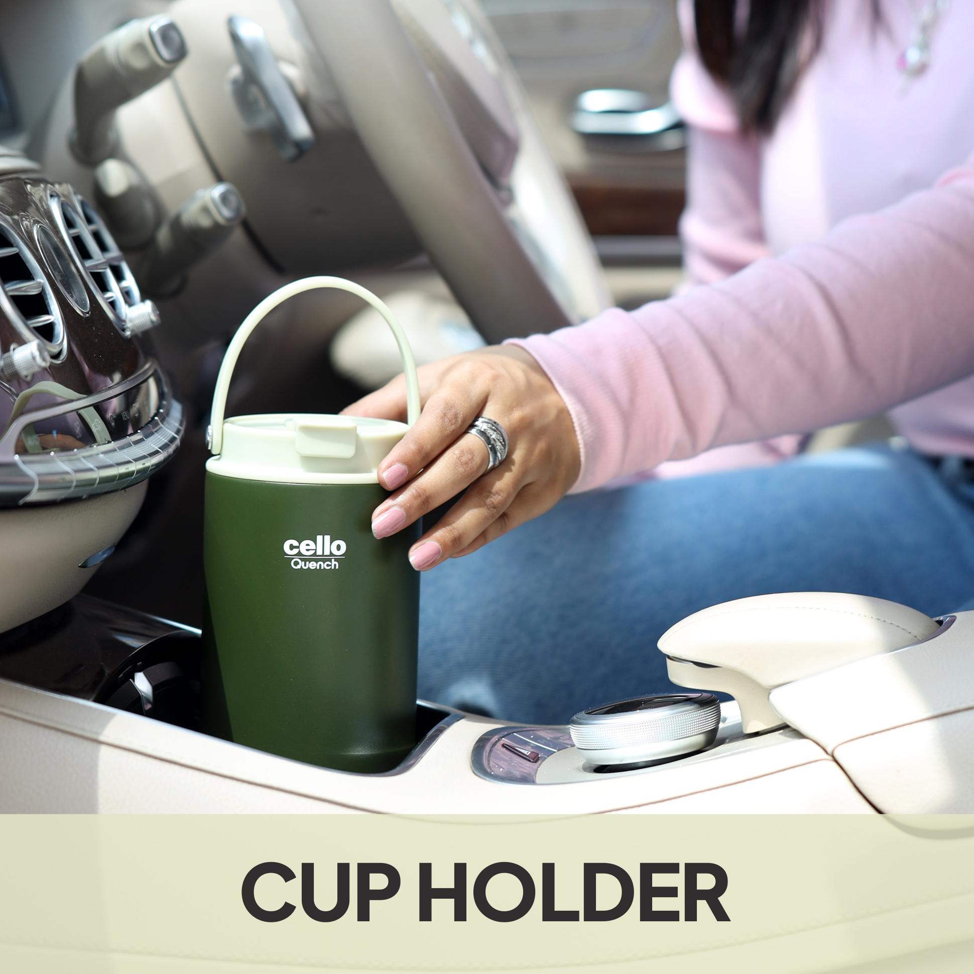 Quench Go Insulated Travel Tumbler with Lid and Straw Green / 850ml