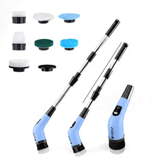 Telescopic Electric Spin Scrubber Blue