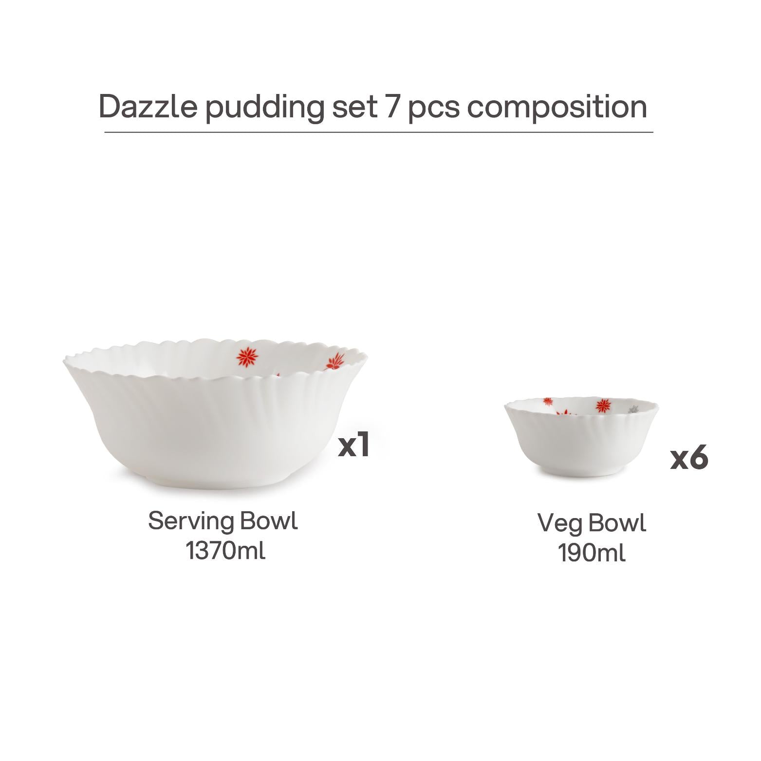Dazzle Pudding Set 7pc - Magical Star 7 Pcs