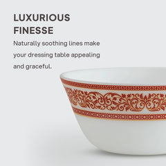 Solitaire Opalware Dinner Set, Rosso 27 Pcs