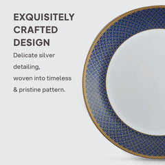 Solitaire Opalware Dinner Set, Sapphire 35 Pcs