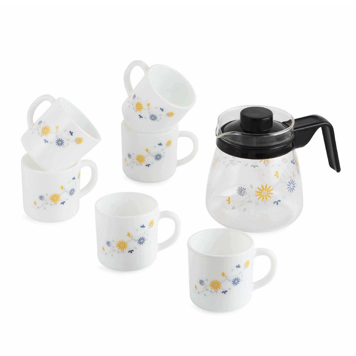 Dazzle Coffee Set 7pc - Blooming Daisy 7 Pcs