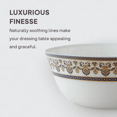 Solitaire Opalware Dinner Set,  Blu 27 Pcs