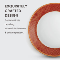 Solitaire Opalware Dinner Set,  Ruby 27 Pcs