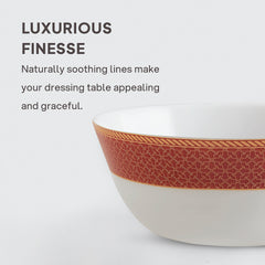 Solitaire Opalware Dinner Set,  Ruby 27 Pcs