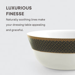 Solitaire Opalware Dinner Set,  Emerald 35 Pcs