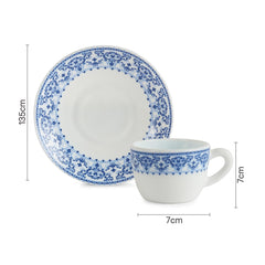 Ariana Premium Cup & Saucer 12pcs, Marina 12 Pcs