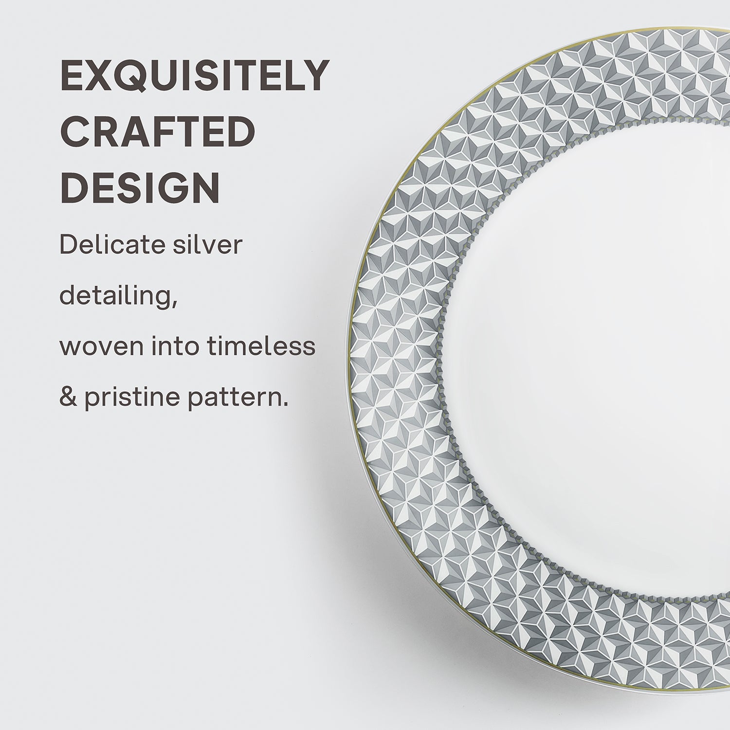 Amaze Plus Opalware Dinner Set, Pyramids 27 Pcs