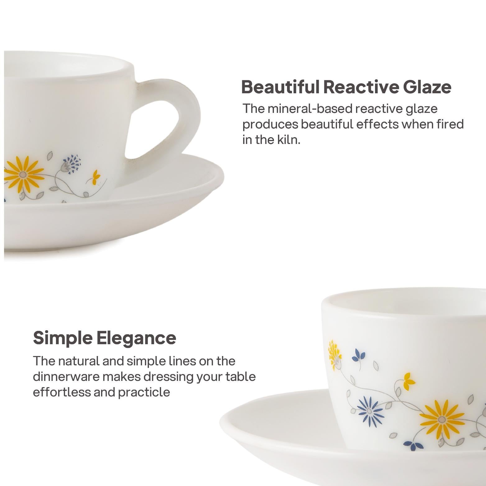 Dazzle Tea Set 15 pc - Blooming Daisy 15 Pcs