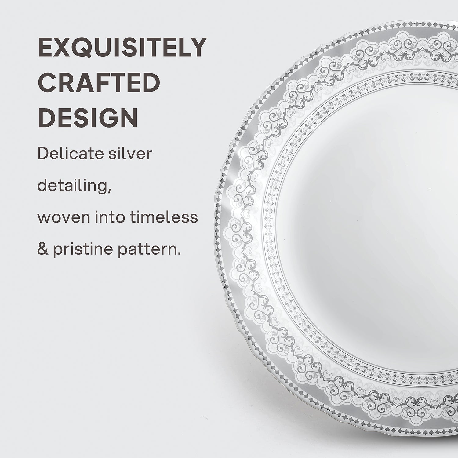 Imperial Plus Opalware Dinner Set, Oxford 27 Pcs