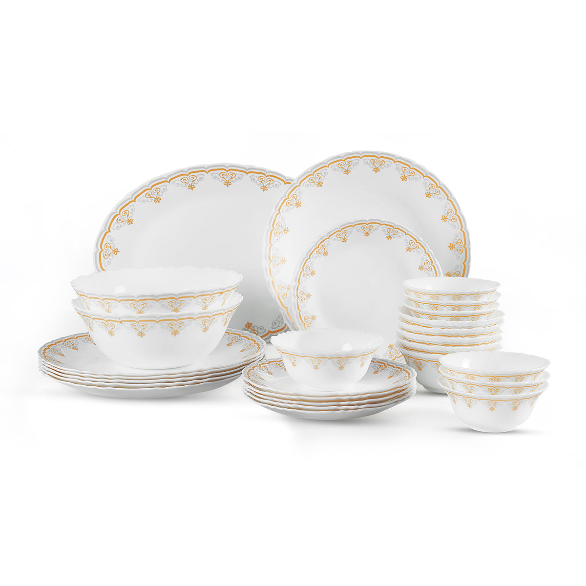 Imperial Plus Opalware Dinner Set, Victor 27 Pcs
